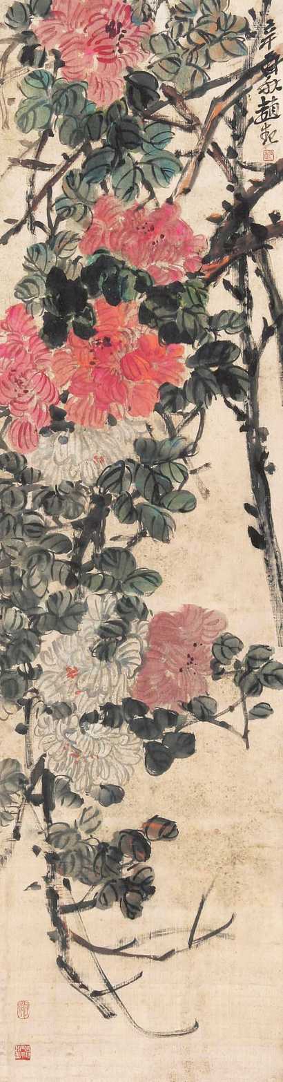 赵云壑 芙蓉 立轴